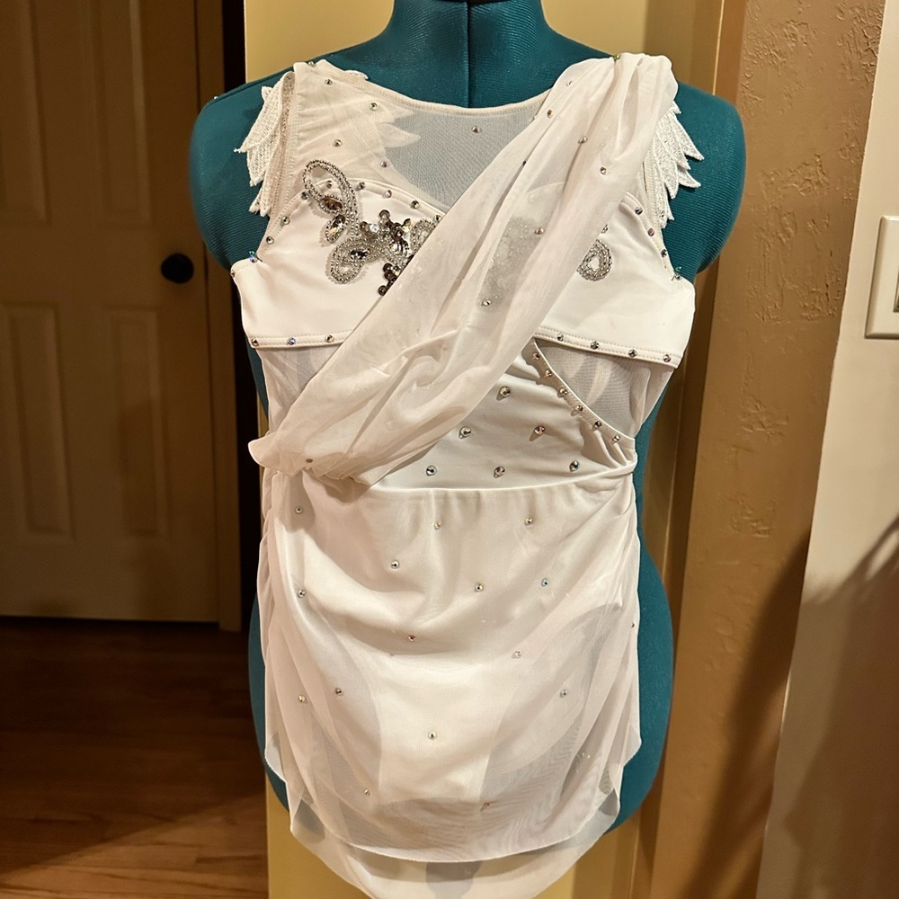 Elegant White Embellished Dress